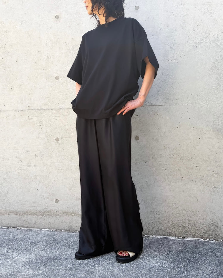 BLAMINK / BLMK クルーネックオーバーTシャツ / BLACK / 79172000009