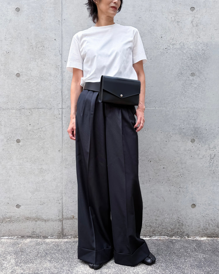 JUNYA WATANABE / ガラスレザーベルトBAG / BLACK / JR-K202-051