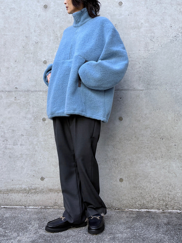 CLANE / SLIVER HALF ZIP TOPS / BLUE /  19105-1422