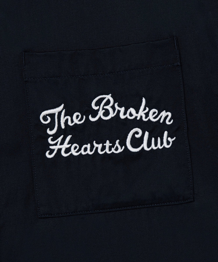 BEDWIN & THE HEARTBREAKERS / S/S EMBROIDERED SHIRT "BLUNT" / BLACK・26SB1759