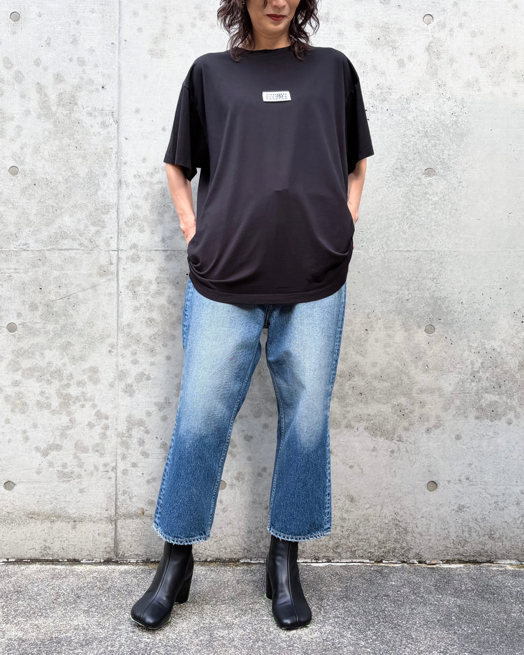 MM⑥  Maison Margiela / ラベル コットン ジャージーTシャツ / BLACK / S52GC0367M20258