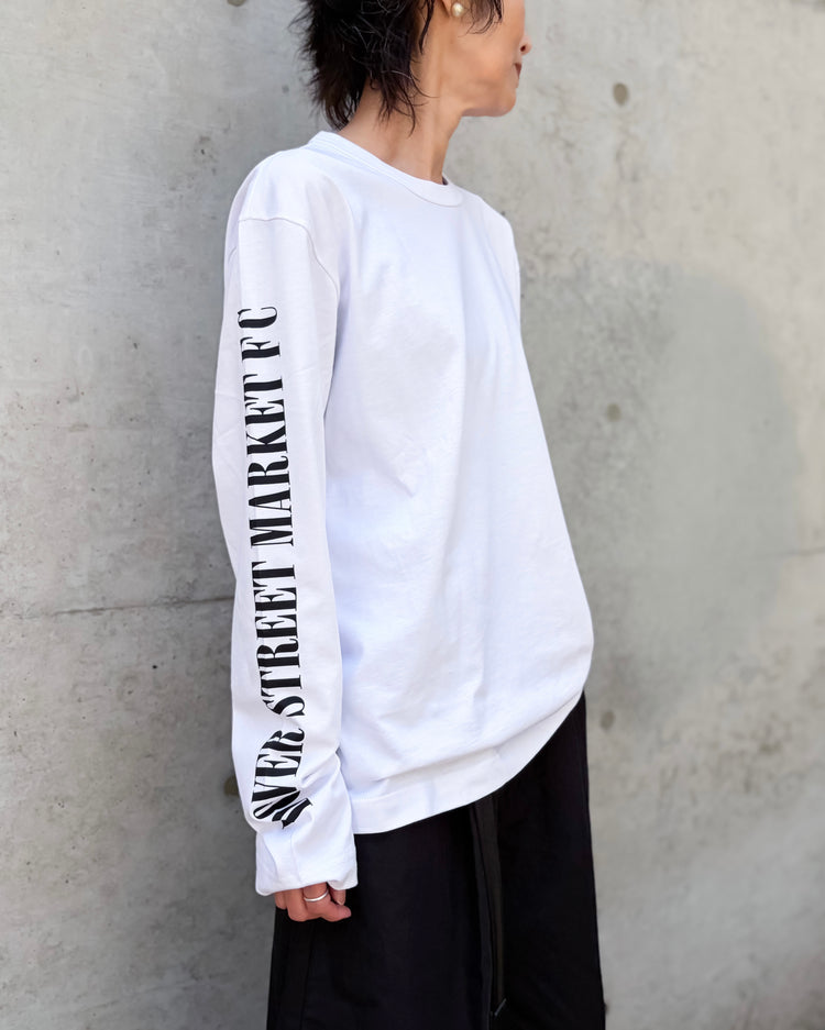 DSM kei ninomiya / PRINT ON SLEELE LONGSLEEVE TEE / WHITE / DSM02T008