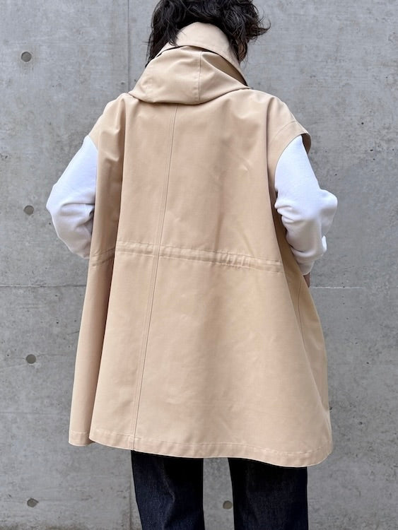 VACHEMENT / Taffeta Mods Vest / Beige / VM-23-300
