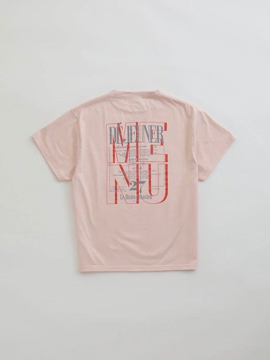 THE SHINZONE / BISTRO MENU TEE / PINK / 25SMSCU14