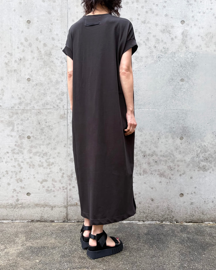 ADAWAS / DRY COTTON JERSEY DRESS / GRAY / ADWS-507-27