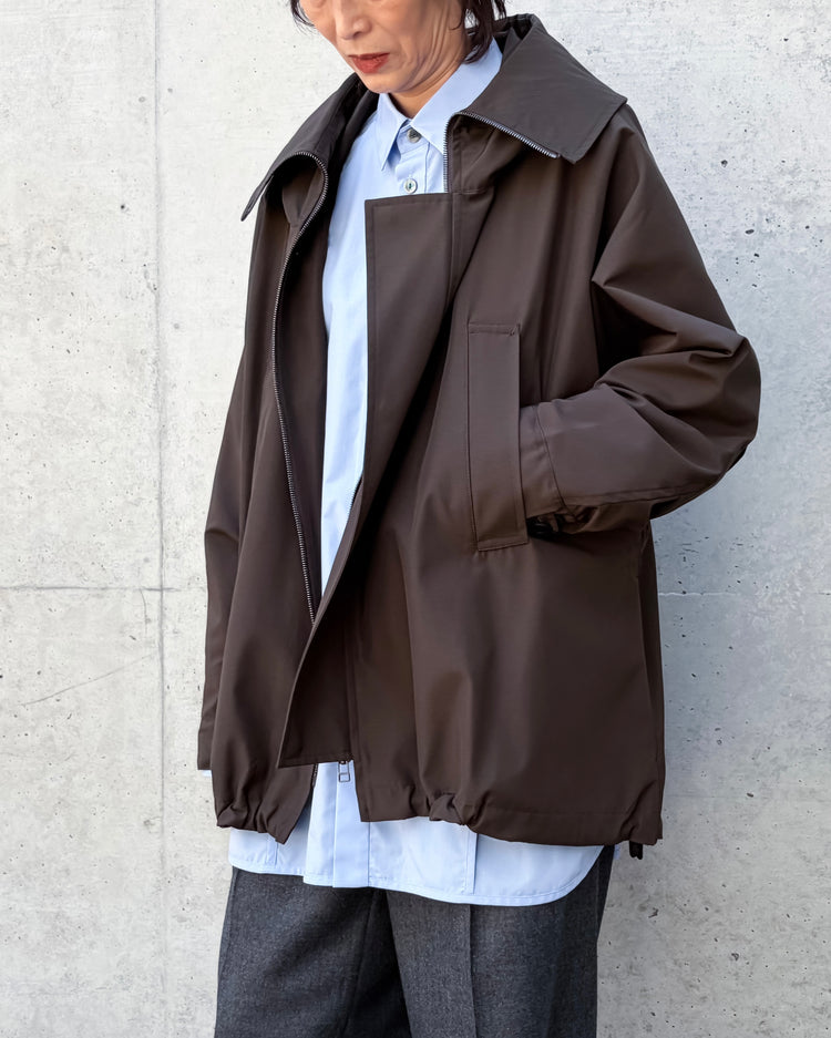 VACHEMENT / Taffeta Zip Up Coat / Brown / VN-01-400