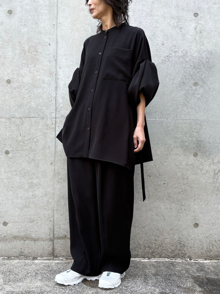 ENFÖLD / MANY-STYLE OVER SHIRT / BLACK / 300JS430-1081