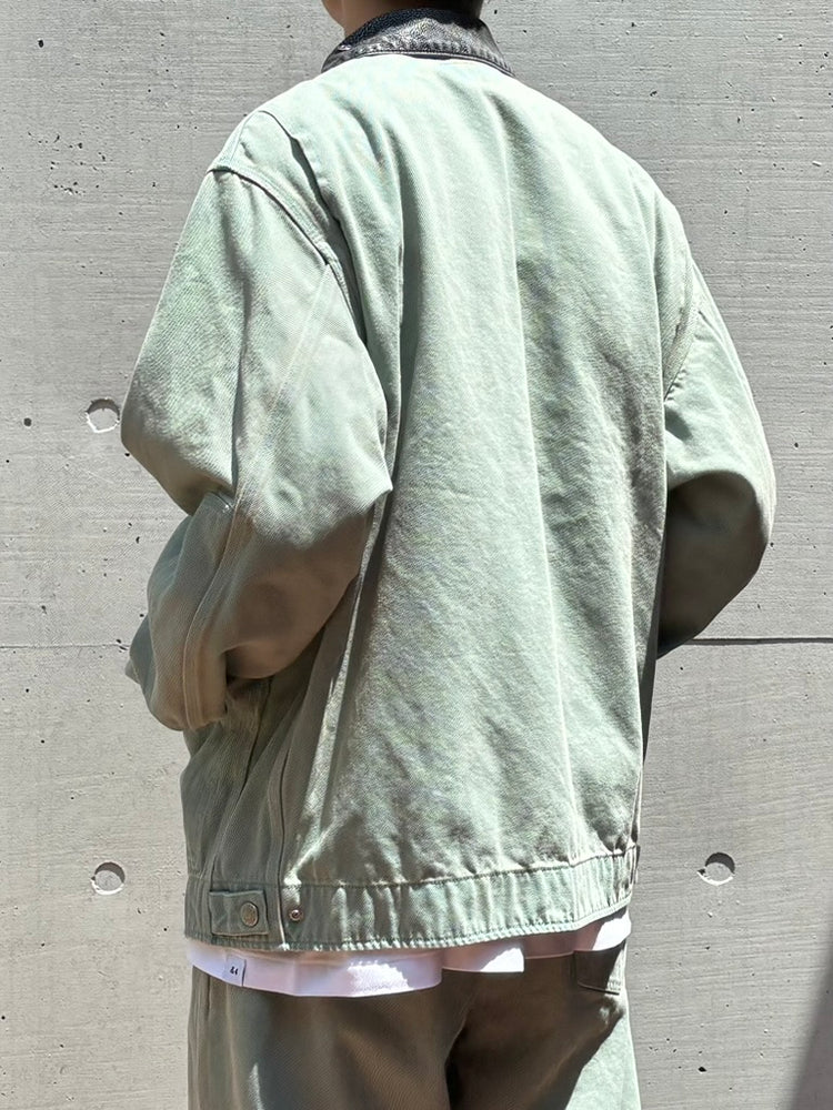 DAIRIKU / "Dairiku Work Wear" Vintage Wash Jacket / Mint Green / 26AW-CP02
