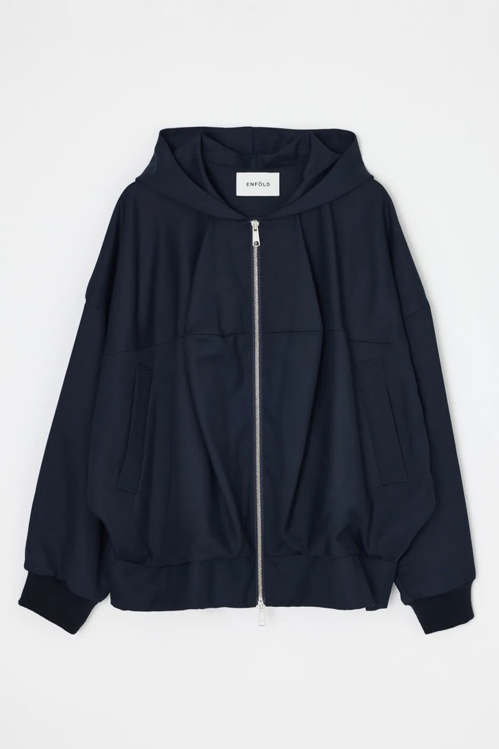 ENFÖLD / STTRUCTURED HOODIE / Dark Gray / 300JA230-2311