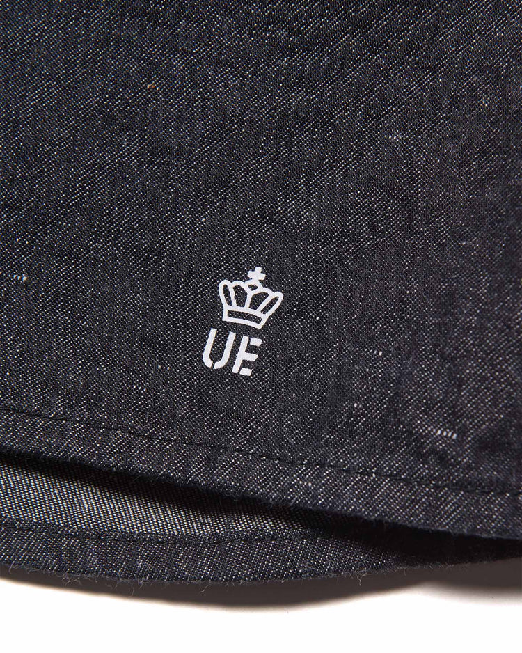 uniform expriment / NEP DENIM DOUBLE POCKET SHIRT / BLACK / UE- 262028