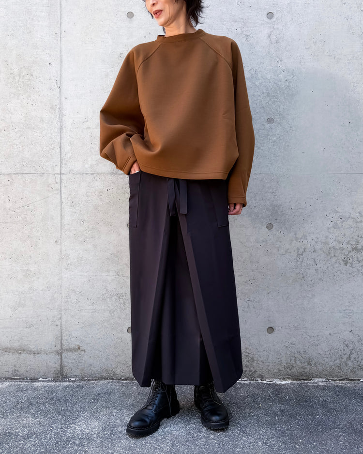 COGTHEBIGSMOKE / MINA DOUBLE WRAP SKIRT / BLACK
