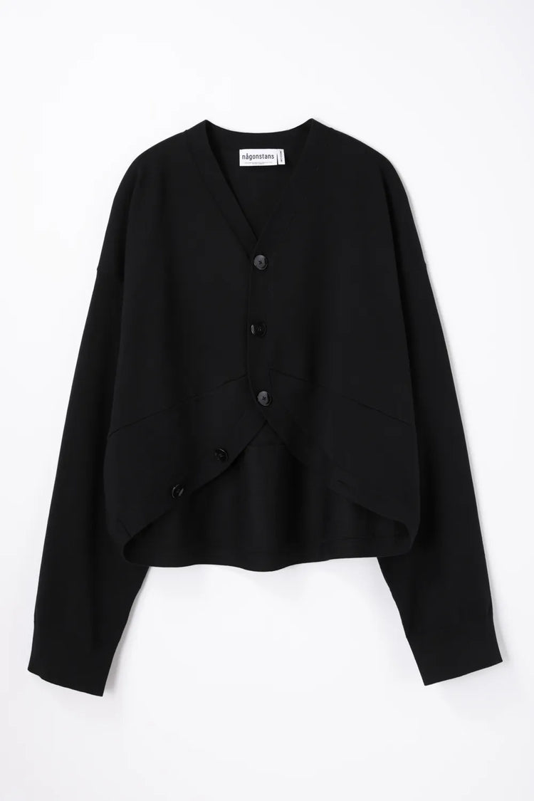 någonstans / hem-design cardigan  / Black / 470JA470-0571