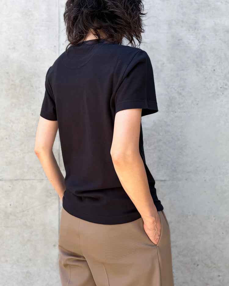 AURALEE / SEAMLESS CREW NECK TEE / T.BROWN / A00T04ST