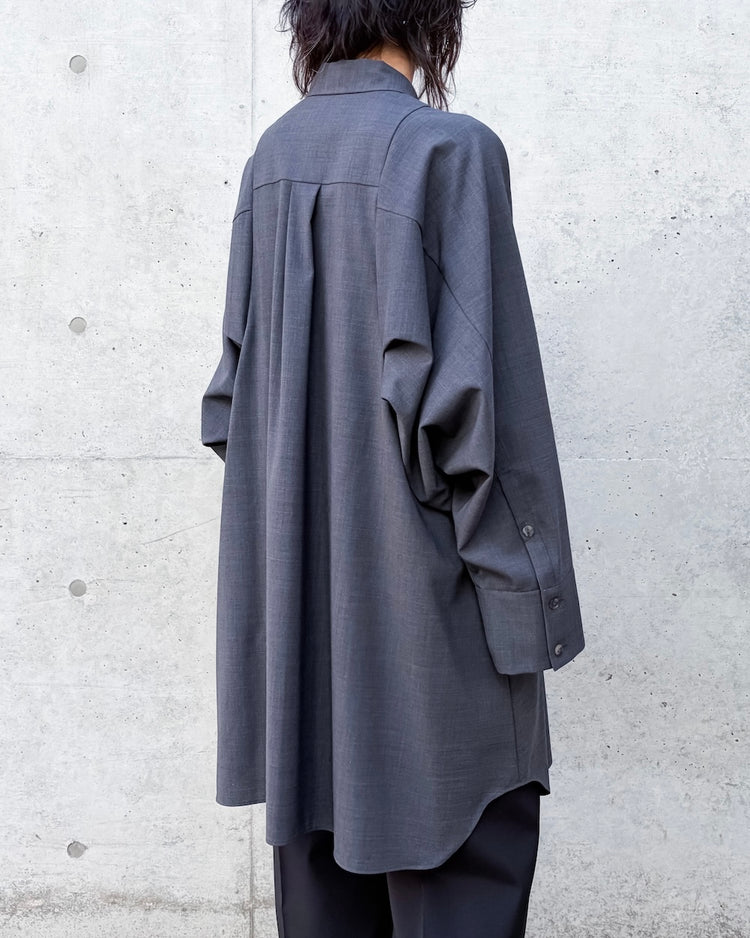 ENFÖLD / SHAPE LONG-SHIRT /C.GRAY / 300JS130-0881