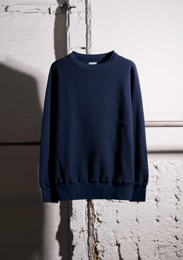 MASSES / WAFFLE SWEAT CREW / NAVY