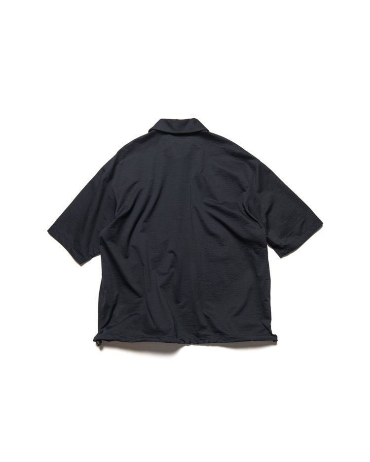 SOPHNET. / STRETCH SUCKER S/S POLO SHIRT / BLACK / SPNT-262082