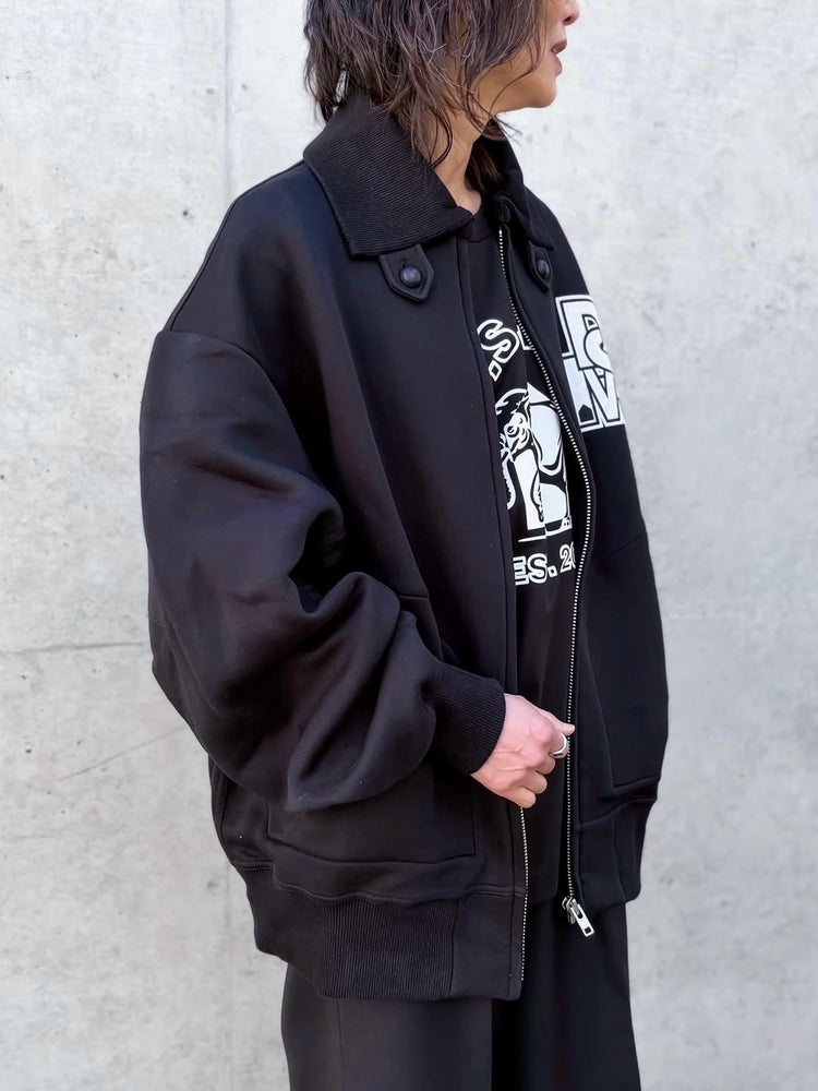 DSM kei ninomiya / Varsity Jacket Cotton Polyester Double Knit / Black / DSM01J004 /