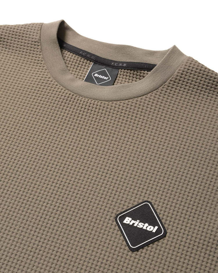 F.C.Real Bristol / TECH WAFFLE LOUNGE L/S TOP / GREIGE / FCRB-262081