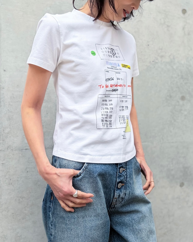 MM⑥  Maison Margiela / スタンププリントTシャツ / White / S52GC0360M20185