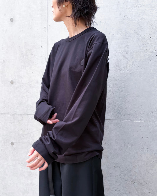 DSM kei ninomiya / FOOTBALL BACK PRINT LONG SLEEVE TEE / BLACK / DSM02T028