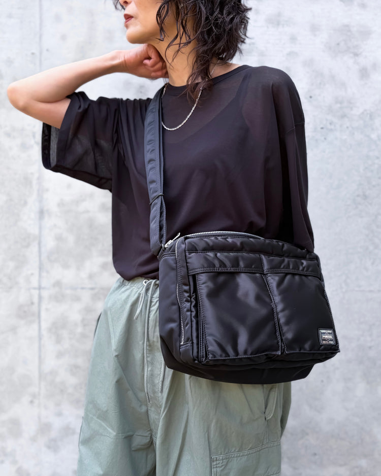 PORTER / TANKER  SLING BAG W zip(L) / 622-08633 / BLACK