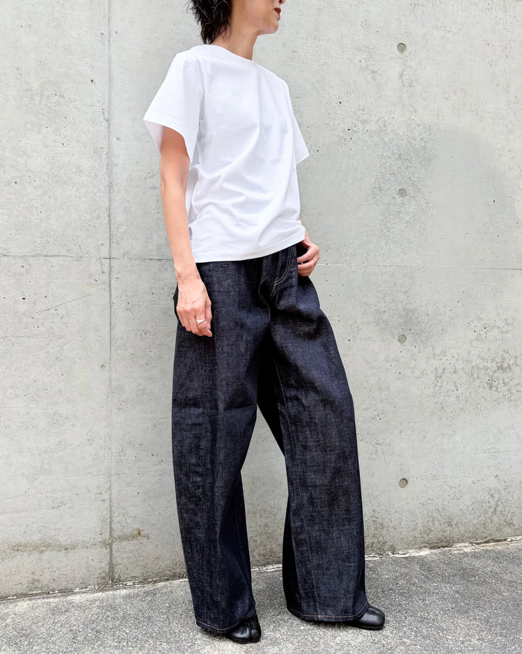 HYKE / SHORT-SLV TEE（6.5OZ） / WHITE / 12452