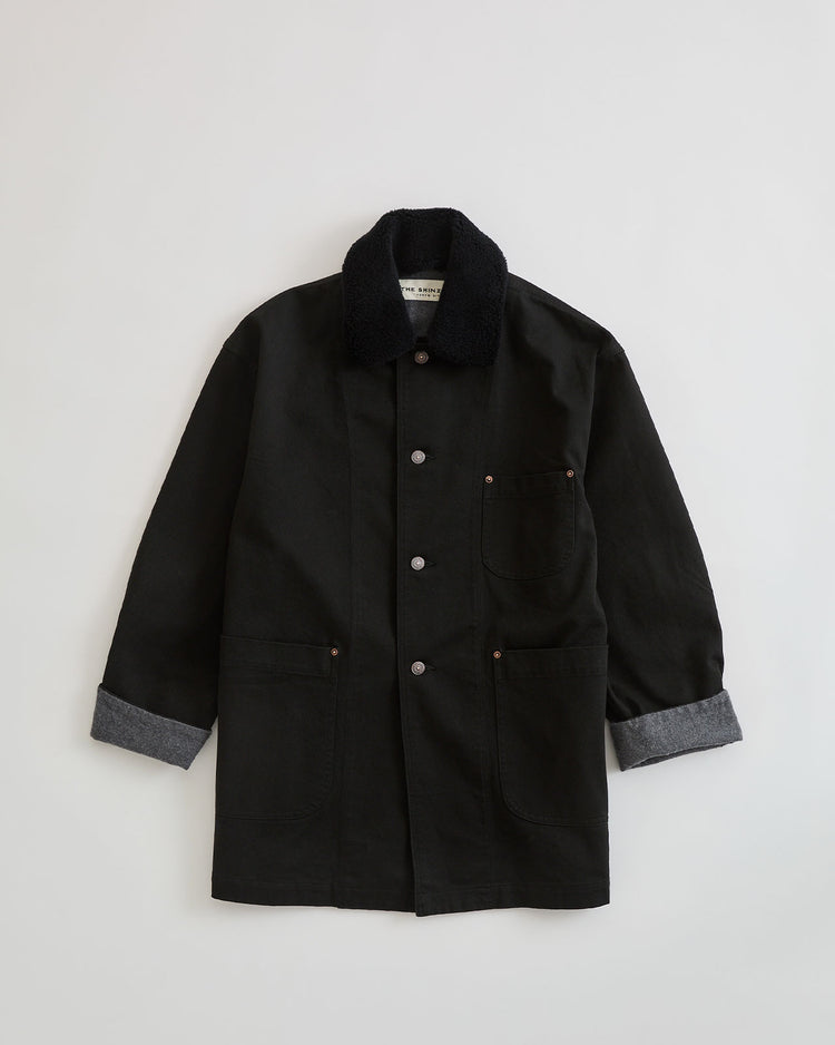 THE SHINZONE / COTTON TWILL BARN JACKET / BLACK / 	26AMSJK04