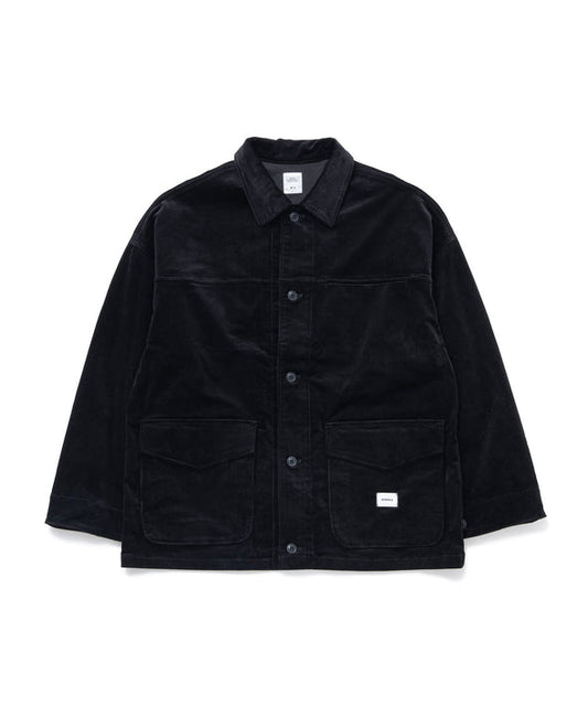 BEDWIN & THE HEARTBREAKERS / L/S CORDUROY COMBAT JACKET "CLIFF"・BLACK・24SB5616