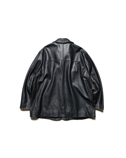 uniform experiment / LEATHER CAR COAT / BLACK / UE-252000