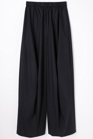 någonstans / flowline wide pants / Black / 470JA431-0221
