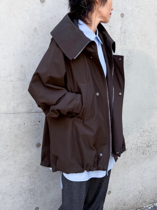VACHEMENT / Taffeta Zip Up Coat / Brown / VN-01-400