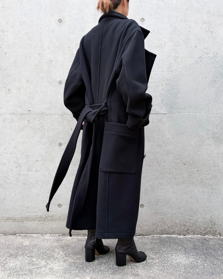 LEMAIRE / ラップコート / BLACK / CO1037 LF1116