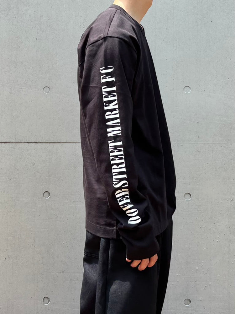 DSM kei ninomiya / PRINT ON SLEEVE  LS TEE / BLACK / DSM02T008
