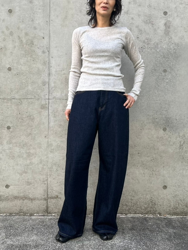 INSCRIRE / Gauze teleco long sleeve Tee / l.gray / I26SS-CUT3