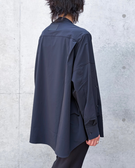 COGTHEBIGSMOKE / OLGA BAND COLLAR SHT / BLACK