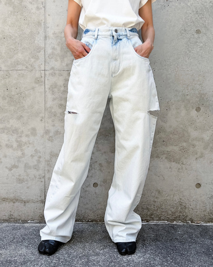 Maison Margiela / Cut out  Denim Trousers / Indigo / S51LA0185M30045