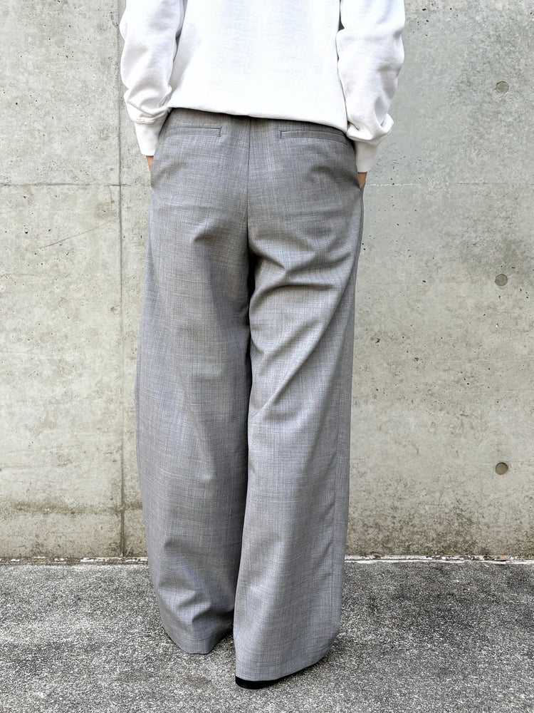 GALERIE VIE / ウォッシャブルトロツータックストレートパンツ / L.GRAY / 230461041040