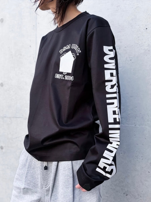 DSM kei ninomiya / DSM University Longsleeve Shirt / Black / DSM01T003 /