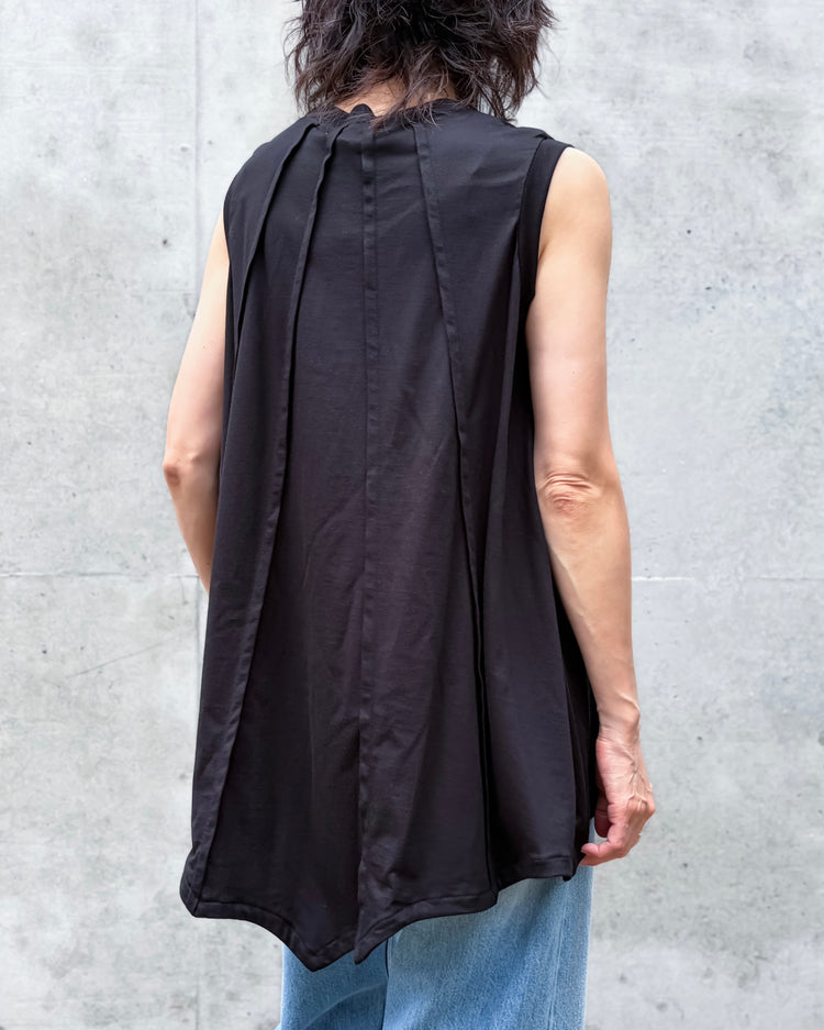ENFÖLD / UMBRELLA TANK-TOP / BLACK / 300JA980-0181