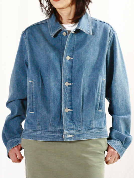 AURALEE / SELVEDGE FADED LIGHT DENIM BLOUSON・A24SB04DE