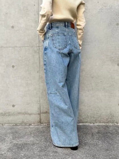 CLANE / COCOON BULKY DENIM PANTS / BLUE / 10111-7043