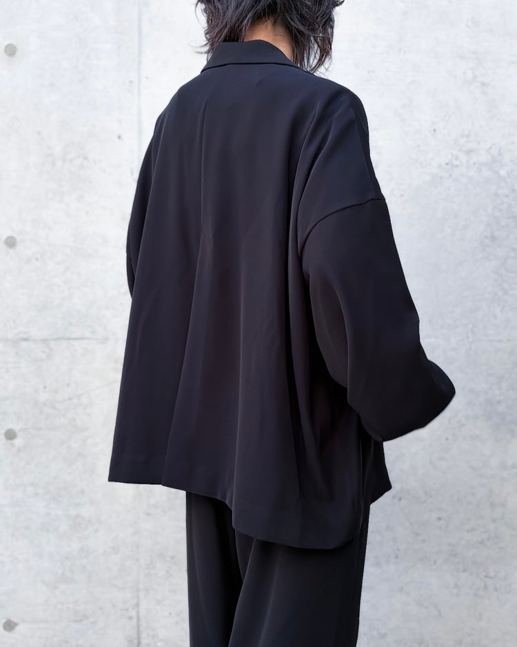 ENFÖLD / WIDE BOX TAILORED-JACKET / BLACK / 300JS230-0071