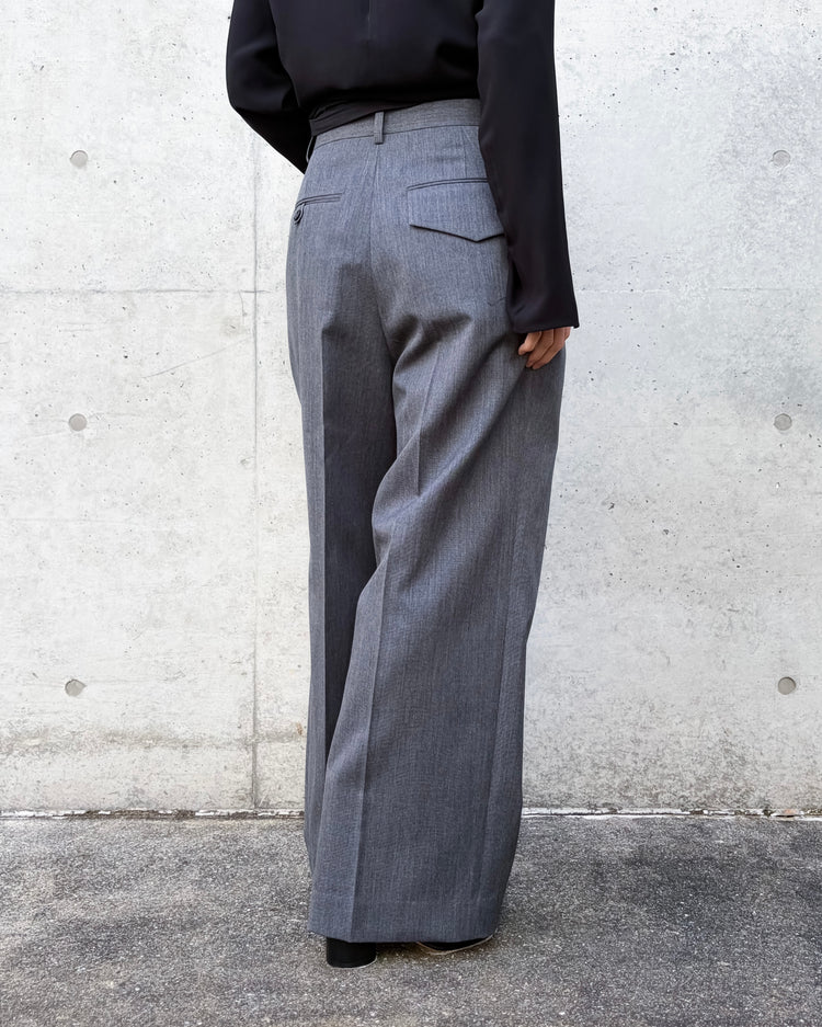 CINOH / GRAY TWO TUCK PANTS / GRAY / BF-PT-014