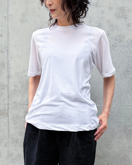 CINOH / SHEF/COMPACT T-SHIRT / WHITE / E40-042