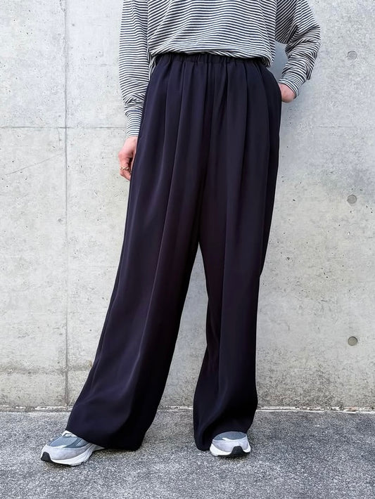 ENFÖLD / TAPERED WIDE PANTS / D.NAVY/ 300JS231-0111