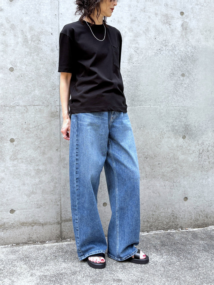SLOANE / コットンツイル編み ポケットTシャツ / BLACK / SL10S-T1144