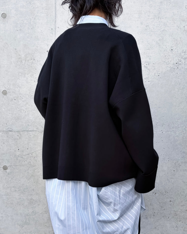 ENFÖLD / BOX WIDE-CARDIGAN / Black / 300JS170-0951