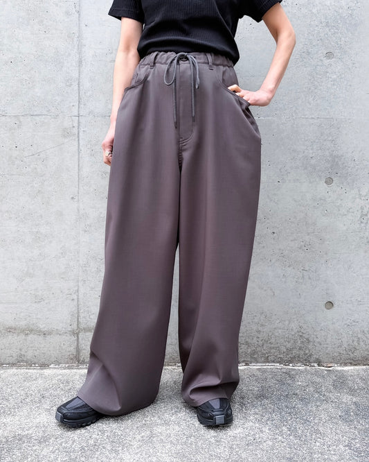 ASTRAET / ポケット/ダーツ イージーワイドパンツ / DK.GRAY / 54142020022