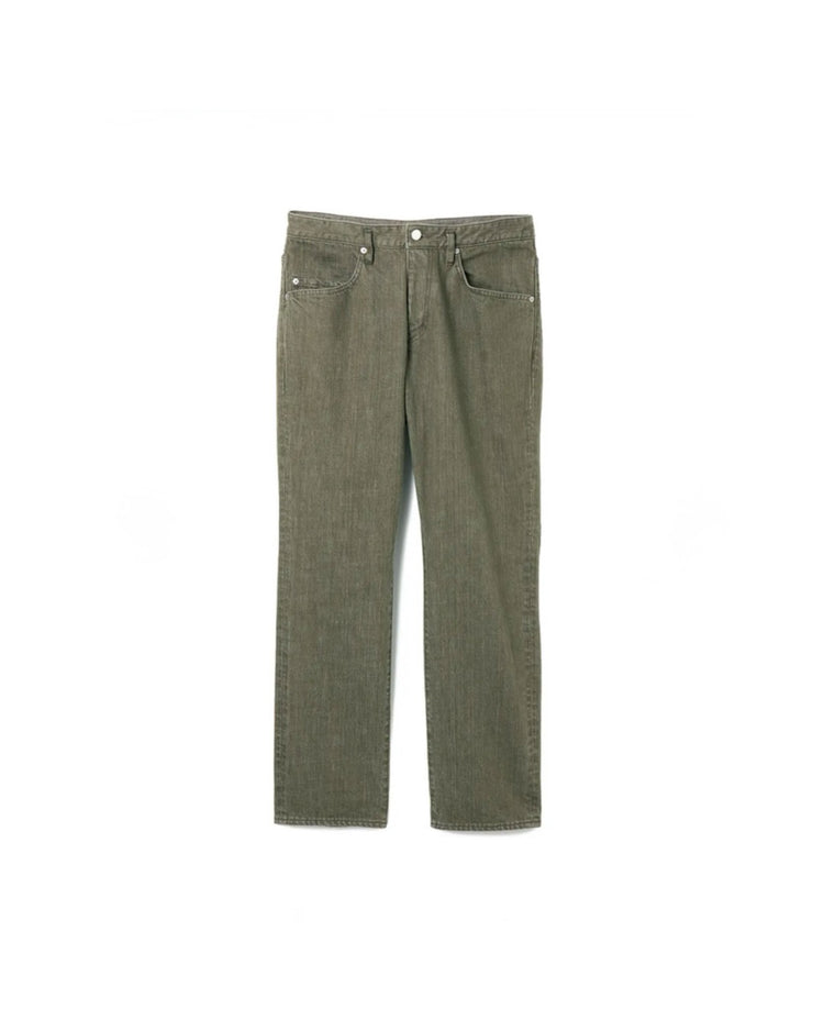nonnative / TRUCKER 5P JEANS COTTON 13.5oz DENIM OW / OLIVE / NN-P4902