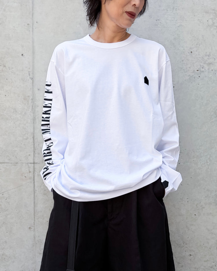 DSM kei ninomiya / PRINT ON SLEELE LONGSLEEVE TEE / WHITE / DSM02T008